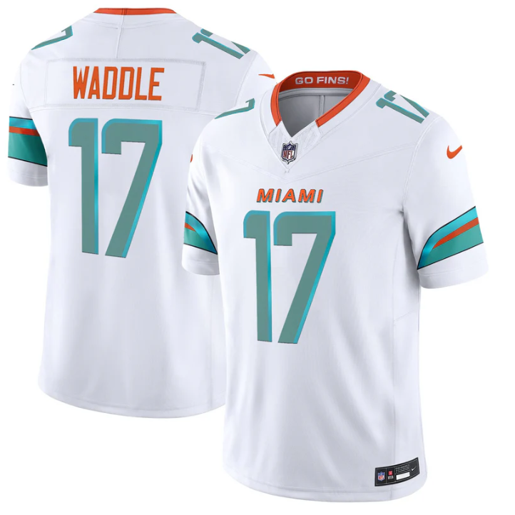 Jaylen Waddle Jersey #17 Rivalries 2025 Vapor Limited Stitched