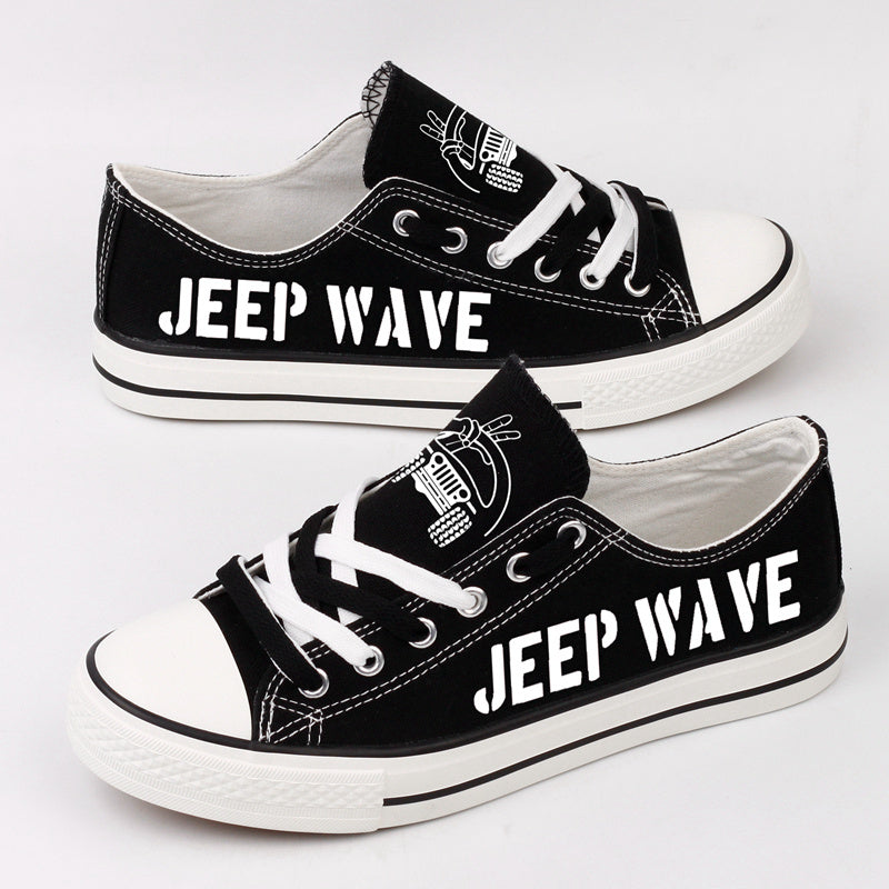 Jeep Canvas Sneakers Shoes For Men Women Fans