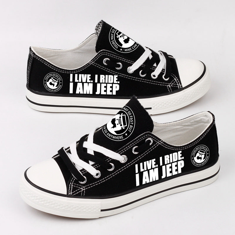 Jeep 1 Canvas Sneakers Shoes For Men Women Fans