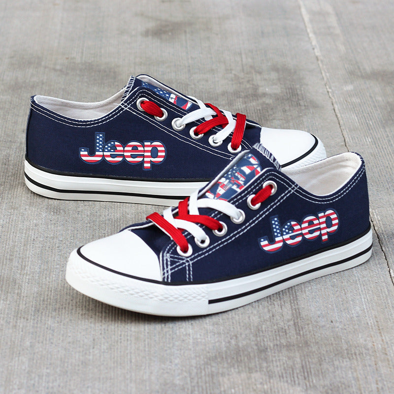 Jeep 2 Canvas Sneakers Shoes For Men Women Fans