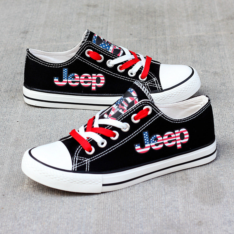 Jeep 2 Canvas Sneakers Shoes For Men Women Fans