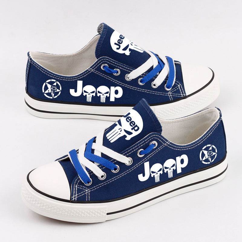 Jeep Canvas Sneakers Shoes For Men Women Fans