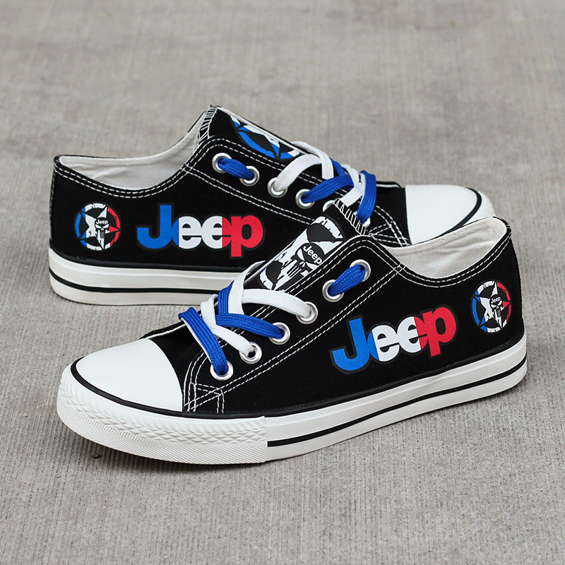 Jeep France Canvas Sneakers Shoes For Men Women Fans