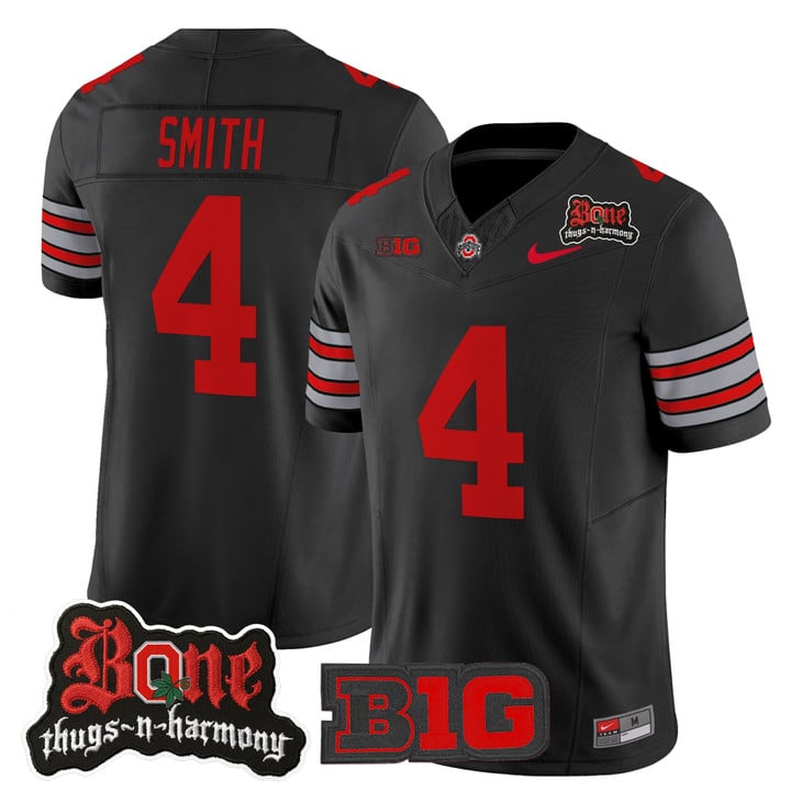 Jeremiah Smith Jersey #4 Ohio State Buckeyes Bone Thugs-N-Harmony Stitched