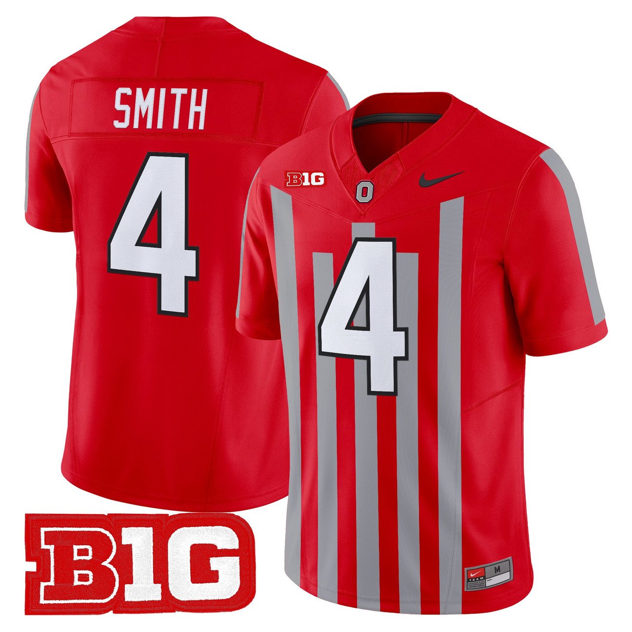Jeremiah Smith Jersey #4 Ohio State Buckeyes Throwback Limited Stitched