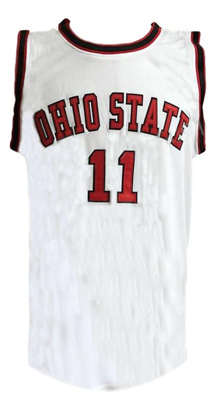Jerry Lucas Jersey #11 Ohio State College Basketball White