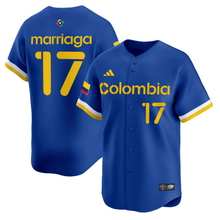 Jesús Marriaga Jersey #17 Colombia 2026 World Baseball Classic Stitched