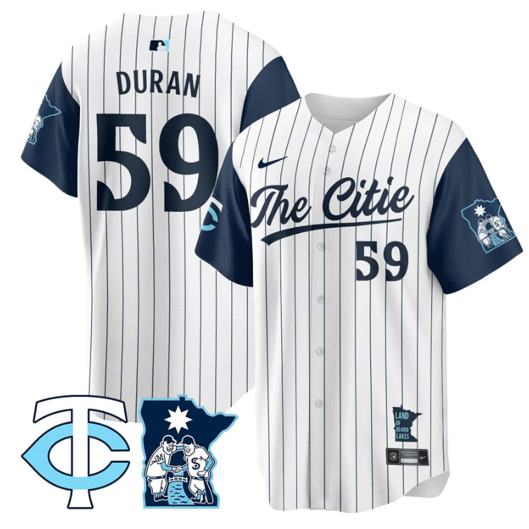 Jhoan Duran Jersey #59 Minnesota Twins 2025 City Connect Concept Stitched White