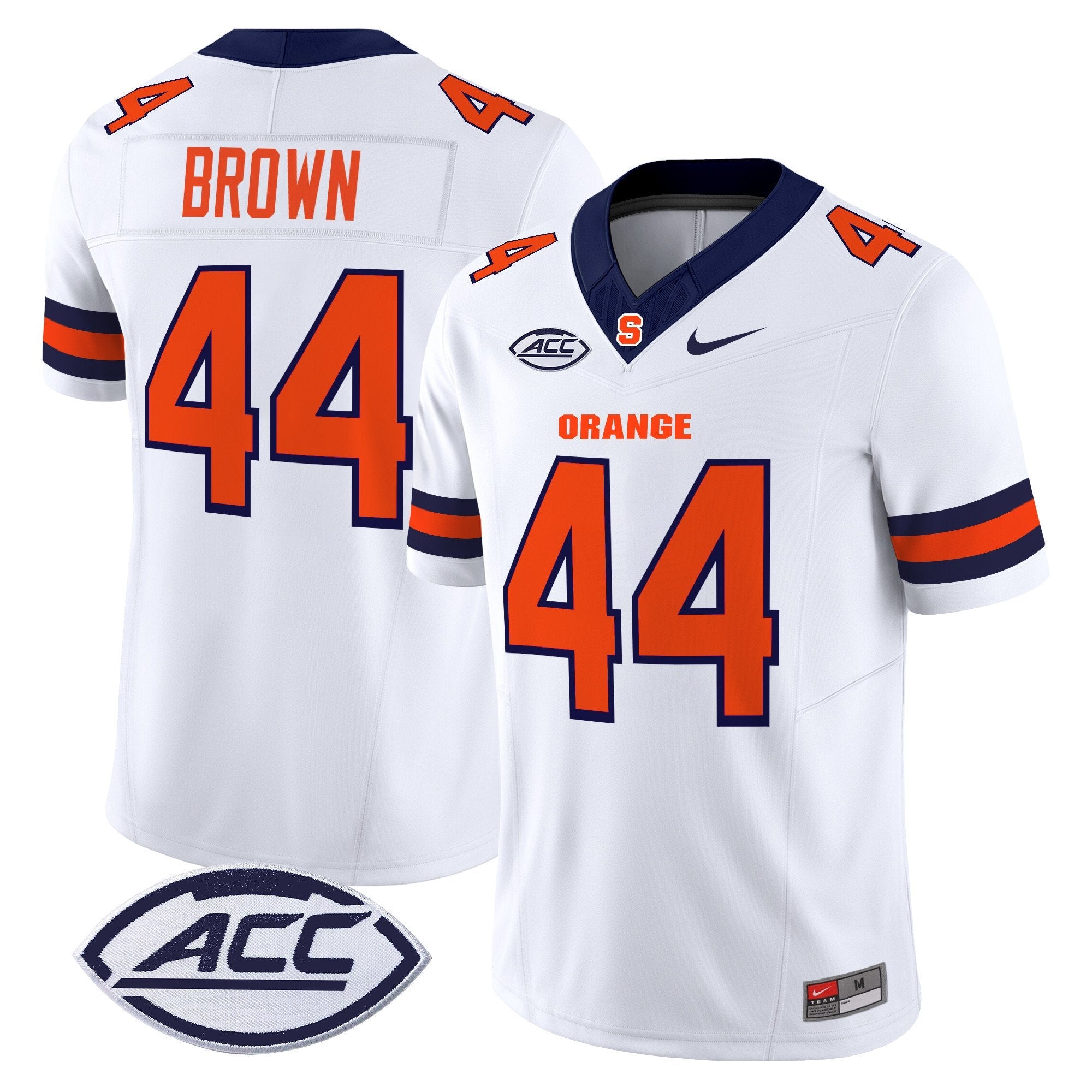Jim Brown Jersey #44 Syracuse Orange 2025 Vapor Limited Stitched White