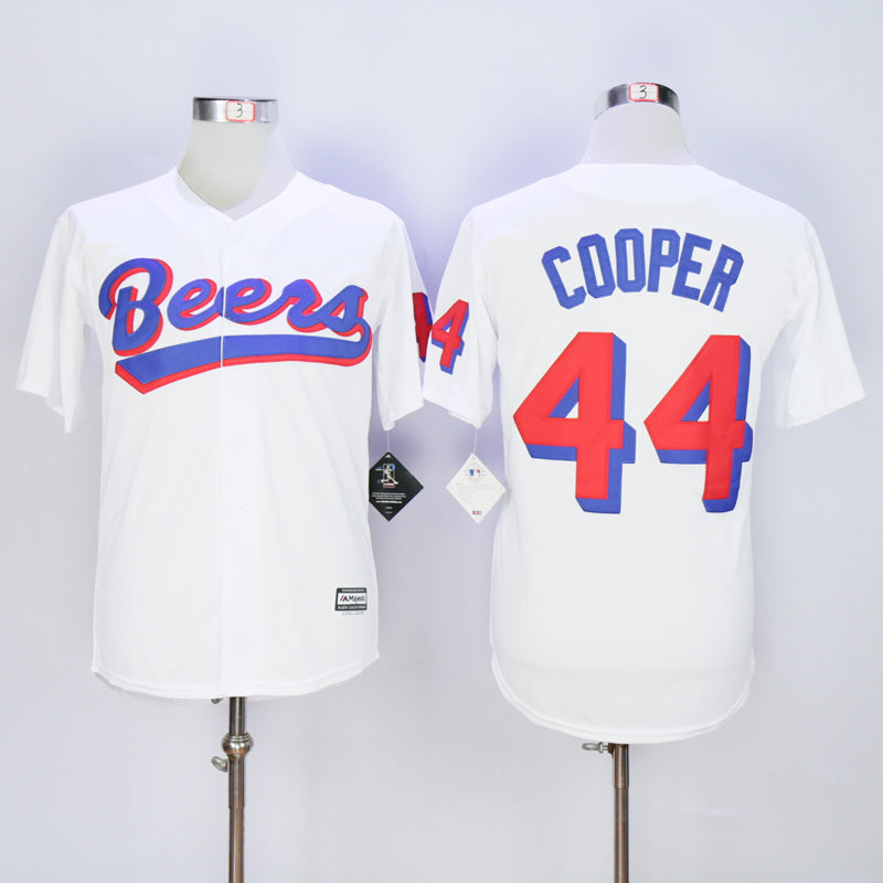 Joe Cooper #44 Cooper Movie Baseball Jersey White