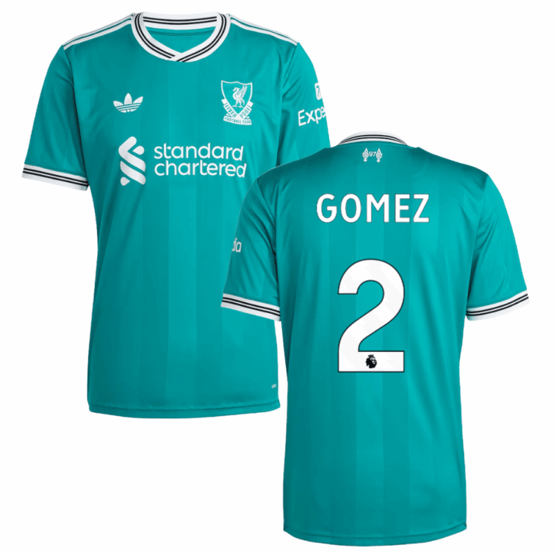 Joe Gomez 2 Liverpool 2025-26 Third Match Jersey – Aqua
