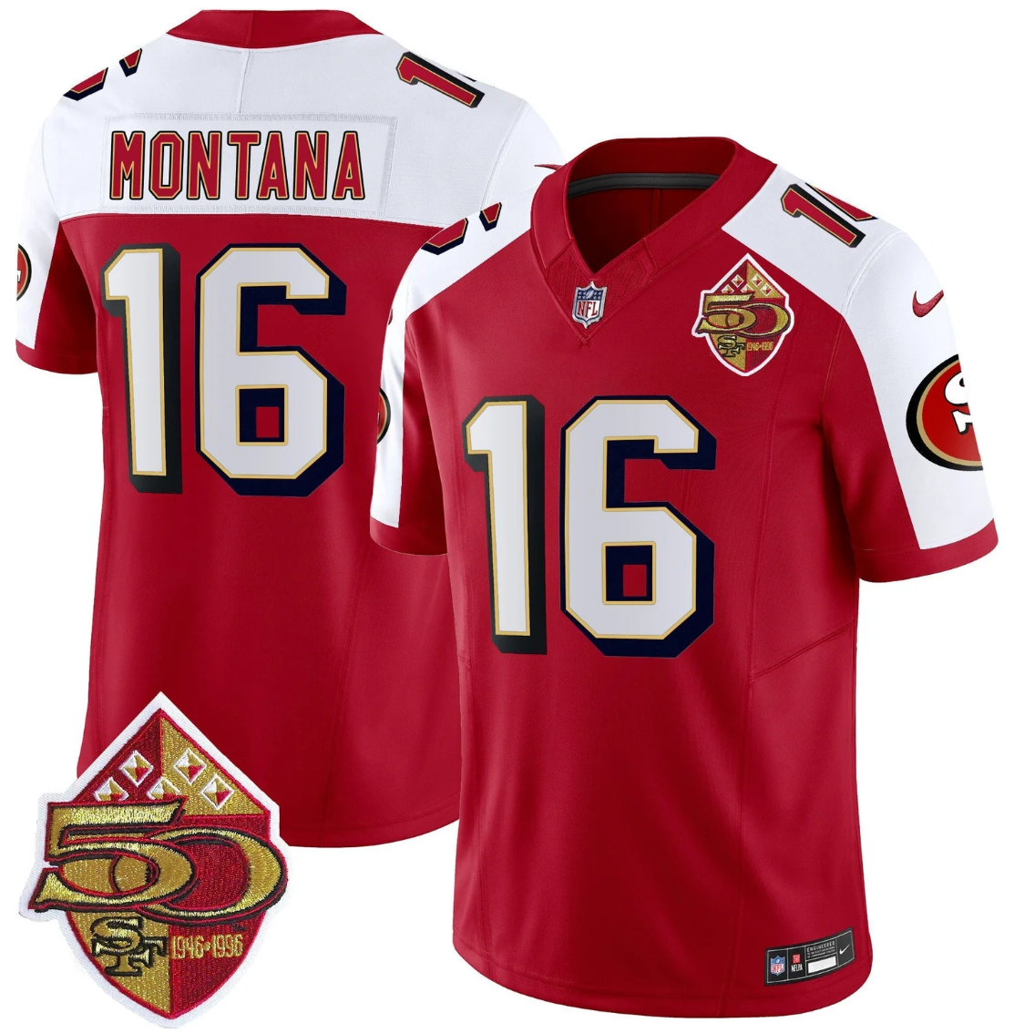 Joe Montana Jersey #16 Throwback 1996 Vapor Limited Stitched