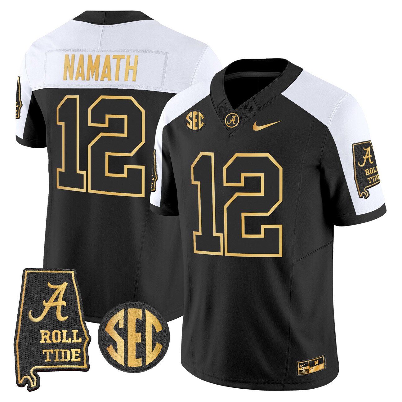 Joe Namath Jersey #12 Alabama Crimson Tide 2025 Vapor Stitched