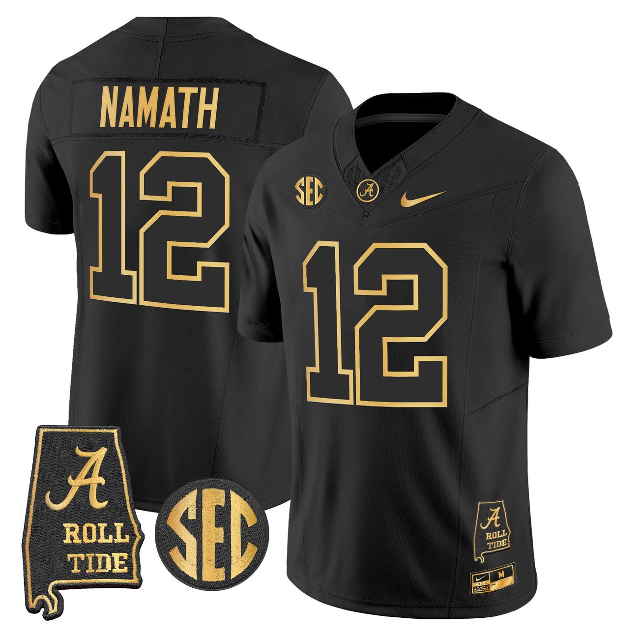 Joe Namath Jersey #12 Alabama Crimson Tide 2025 Vapor Stitched