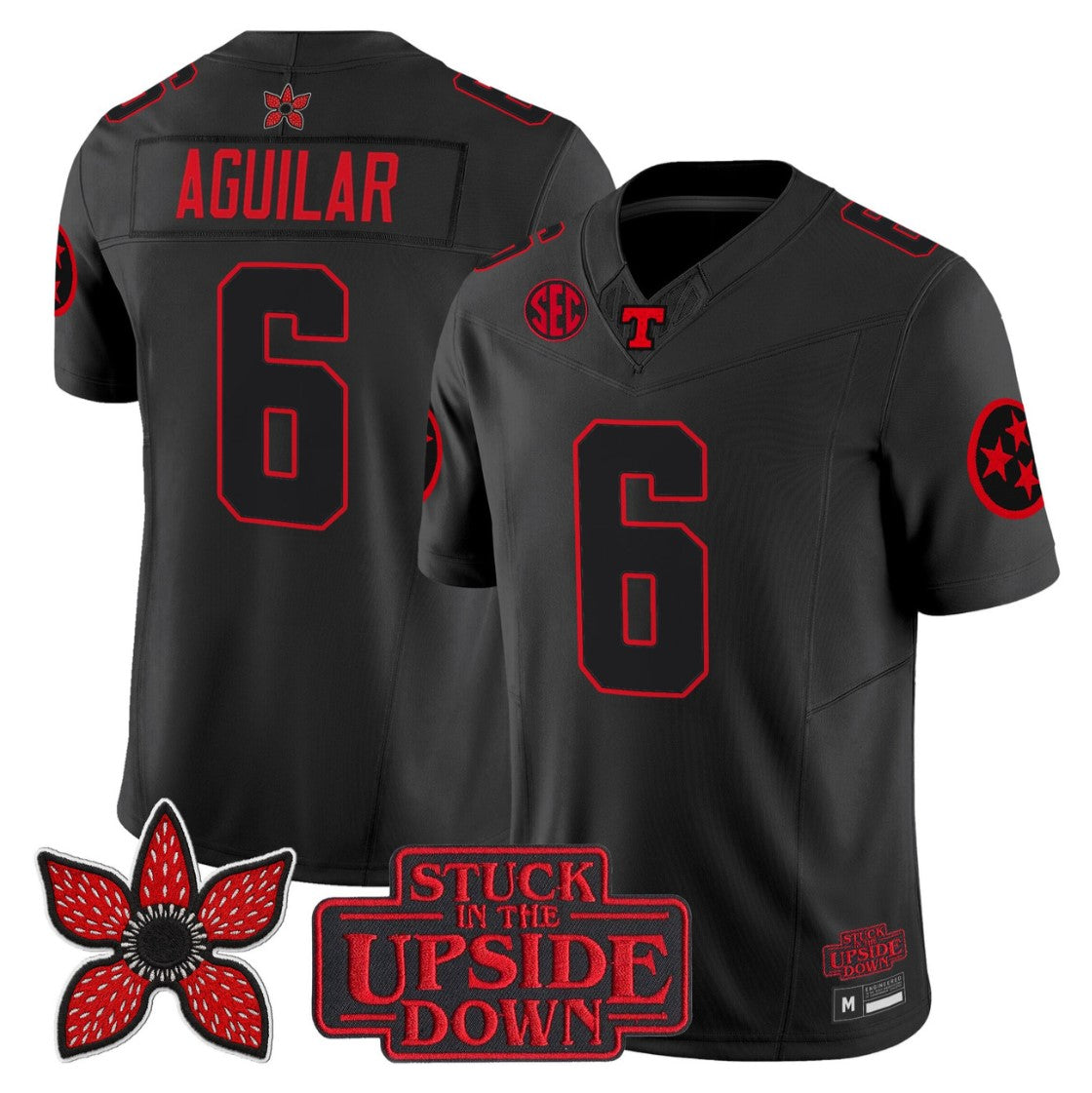 Joey Aguilar Jersey #6 Tennessee Vols Stranger Things Edition Vapor Stitched