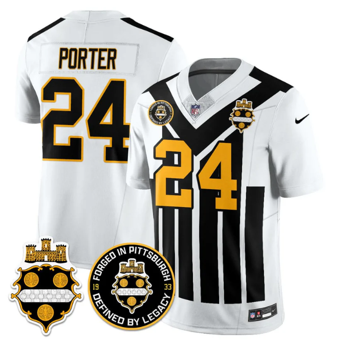 Joey Porter Jersey #24 Alternate 1933 Throwback Limited All Stitched White