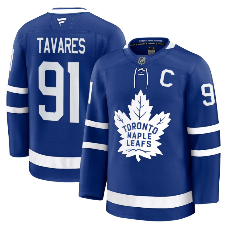 John Tavares Jersey #91 Toronto Maple Leafs Timeless Stitched
