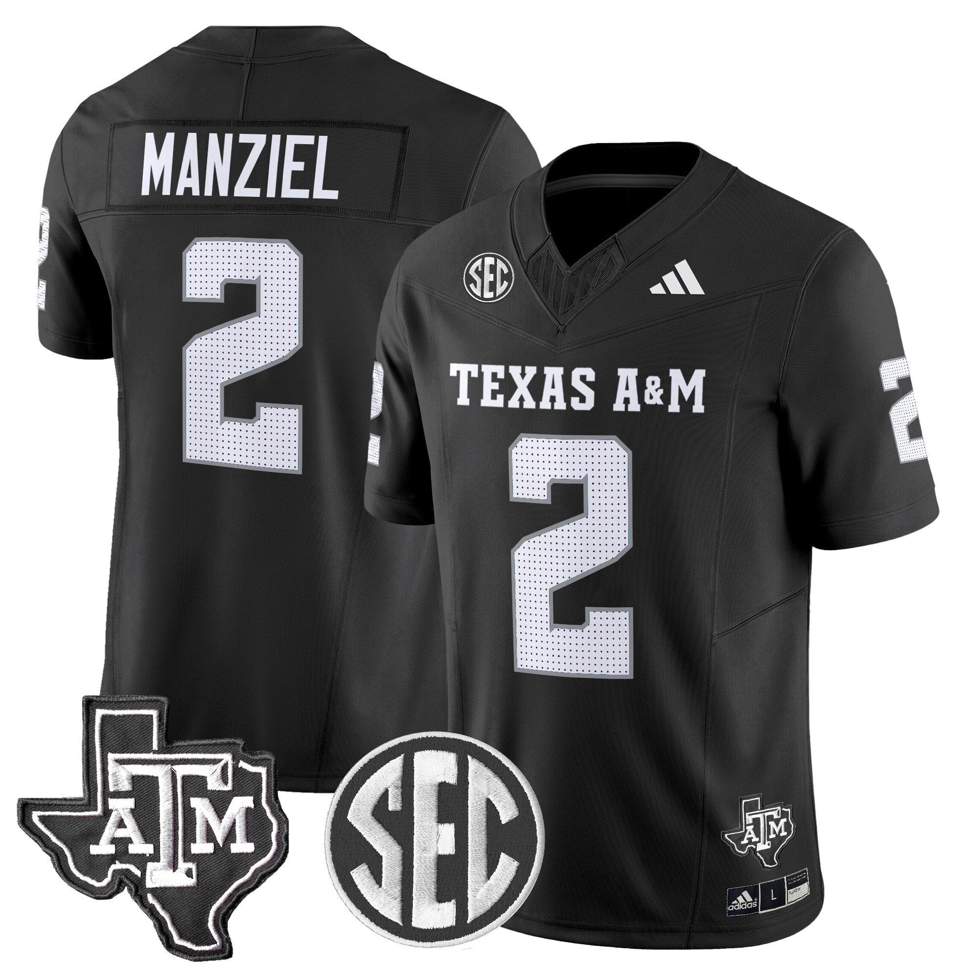 Johnny Manziel Jersey #2 Texas A&M Aggies 2025 Vapor Stitched Black