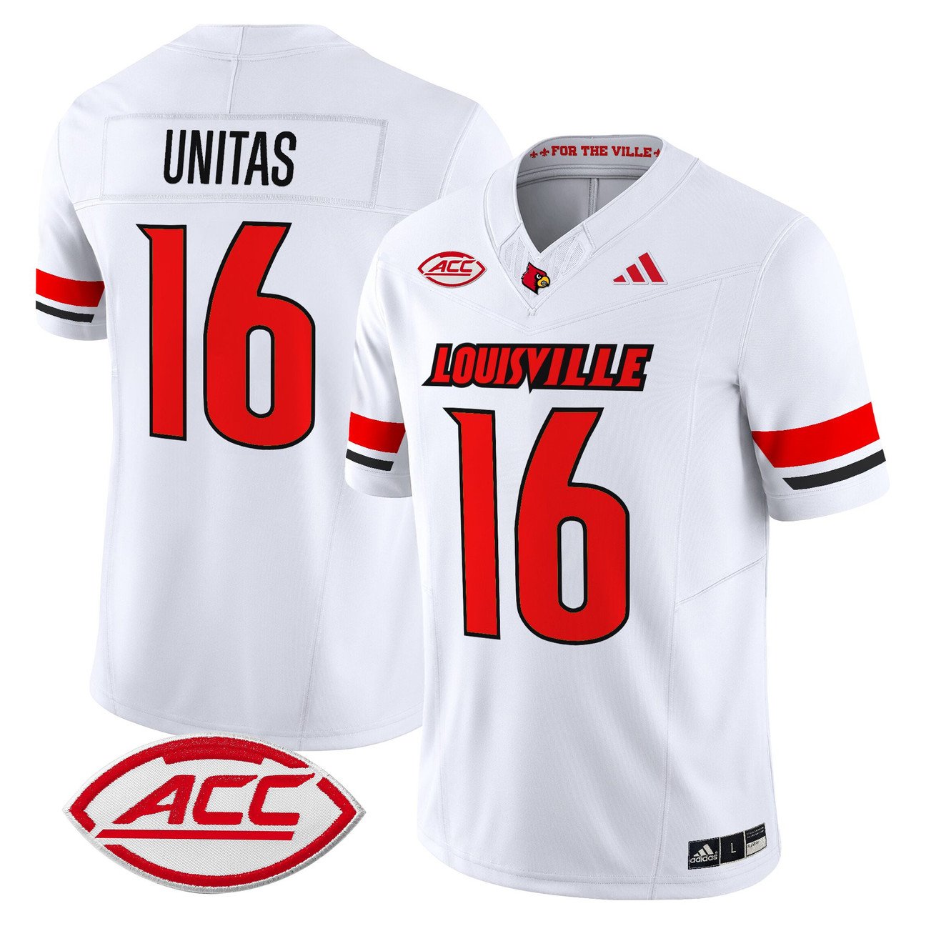 Johnny Unitas Jersey #16 Louisville Cardinals 2025 Vapor Limited Stitched