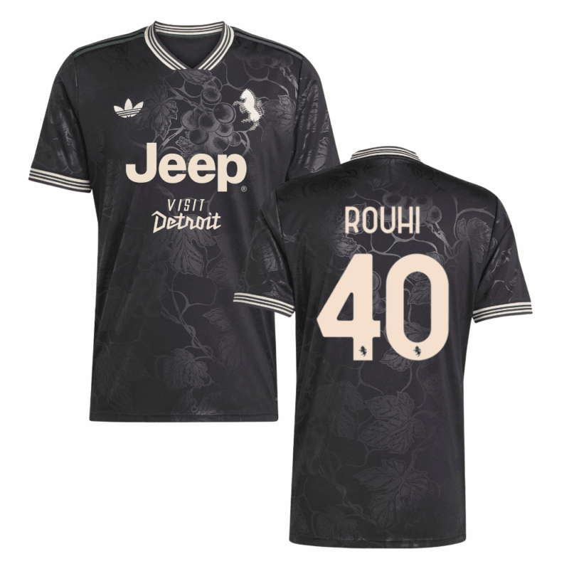 Jonas Rouhi 40 Juventus 2025-26 Third Match Jersey – Black