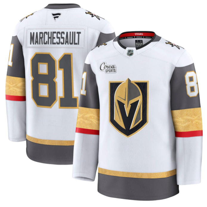Jonathan Marchessault Jersey #81 Vegas Golden Knights Premium Stitched White