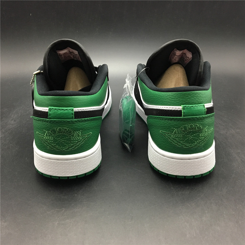Air Jordan 1 Low White Black Mystic Green