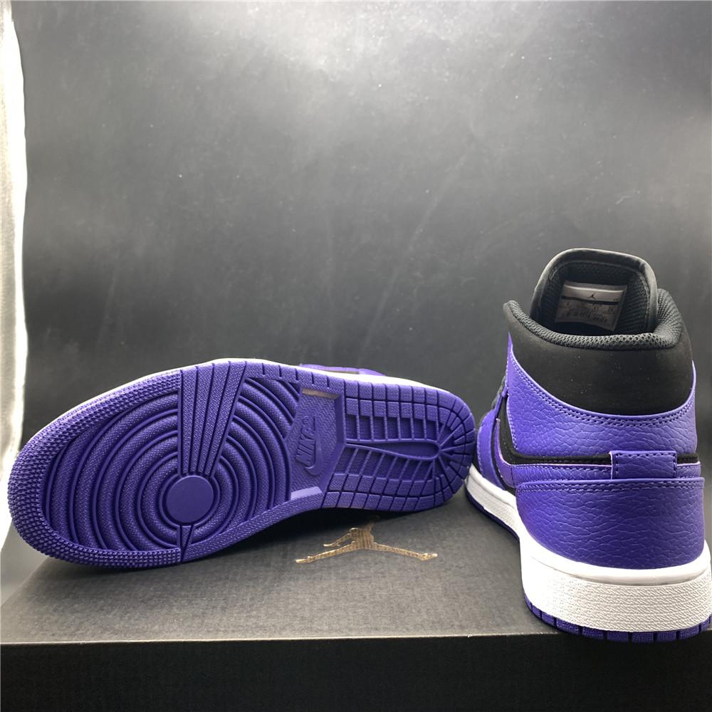 Air Jordan 1 Mid Black Dark Concord