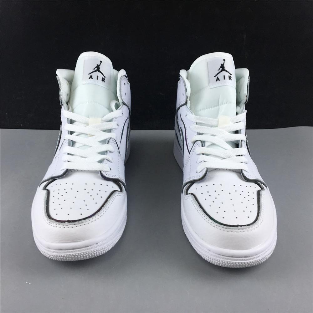 Air Jordan 1 Mid Iridescent Reflective White (W)