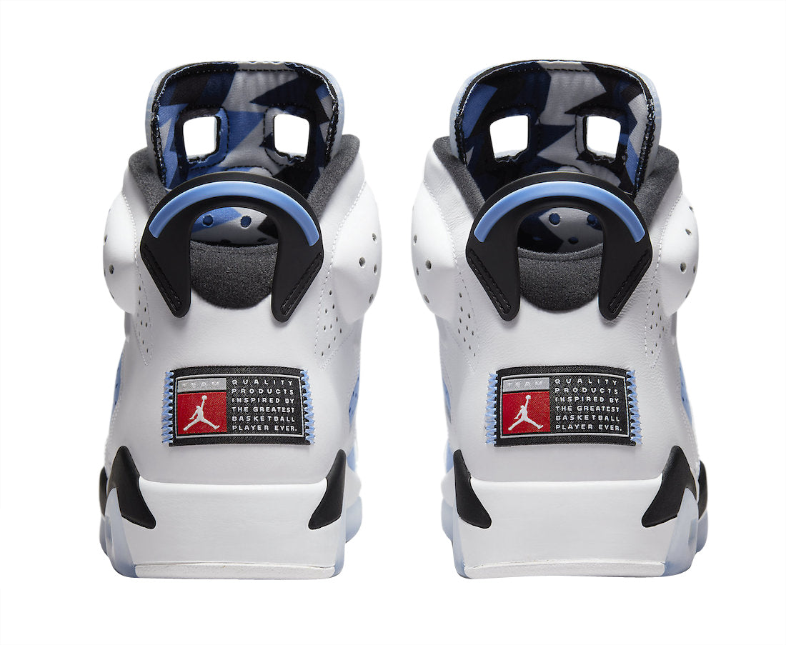 Air Jordan 6 Retro UNC White