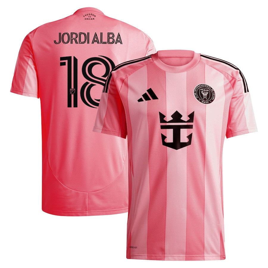 Jordi Alba 18 Inter Miami CF 2025 Euforia Men Jersey – Light Pink