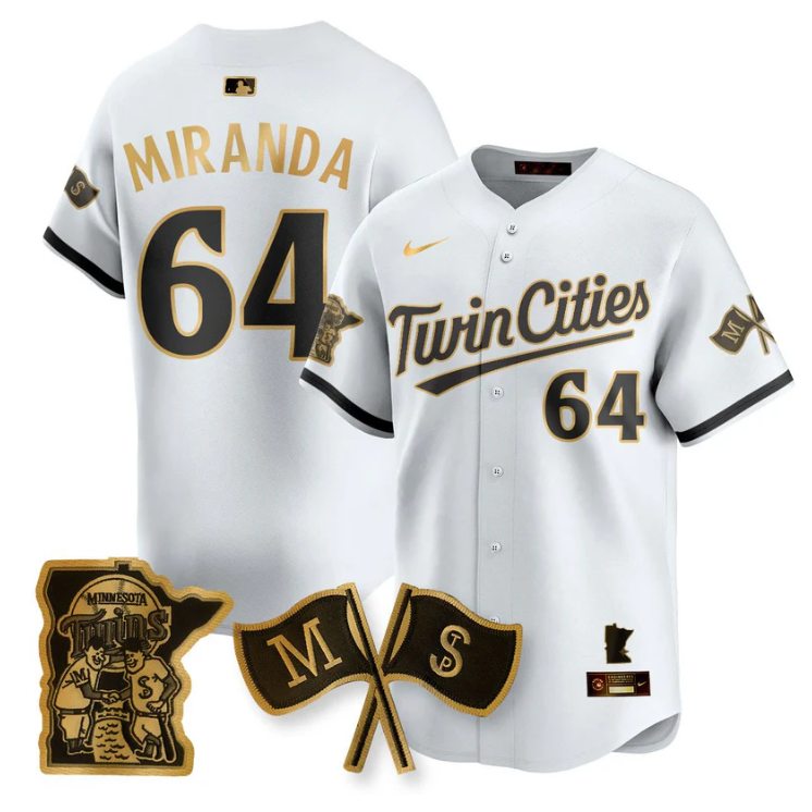 Jose Miranda Jersey #64 Minnesota Twins Alternate Limited Stitched White