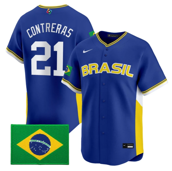 Joseph Contreras Jersey #21 Team Brazil 2026 World Baseball Stitched