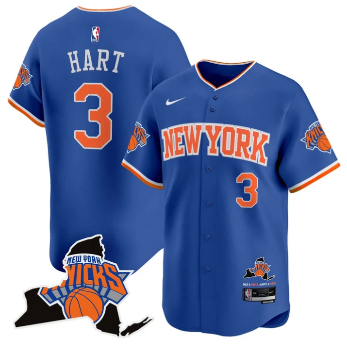 Josh Hart Jersey #3 New York Knicks Vapor Baseball Stitched Icon