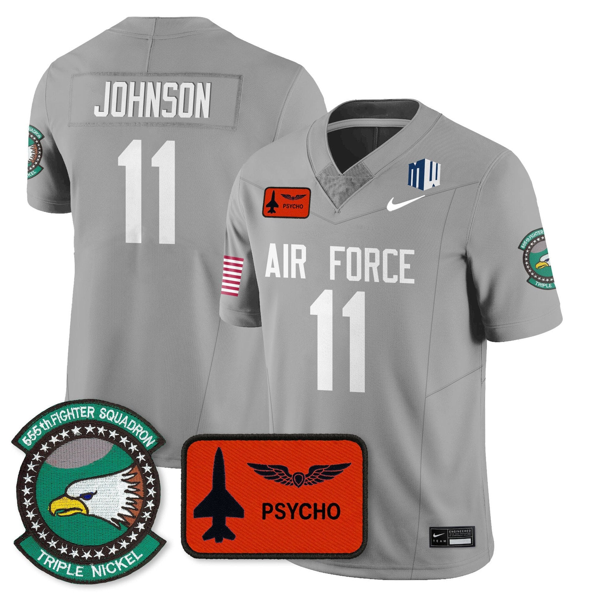 Josh Johnson Jersey #11 Air Force 2025 Honor F-16 Stitched 555th