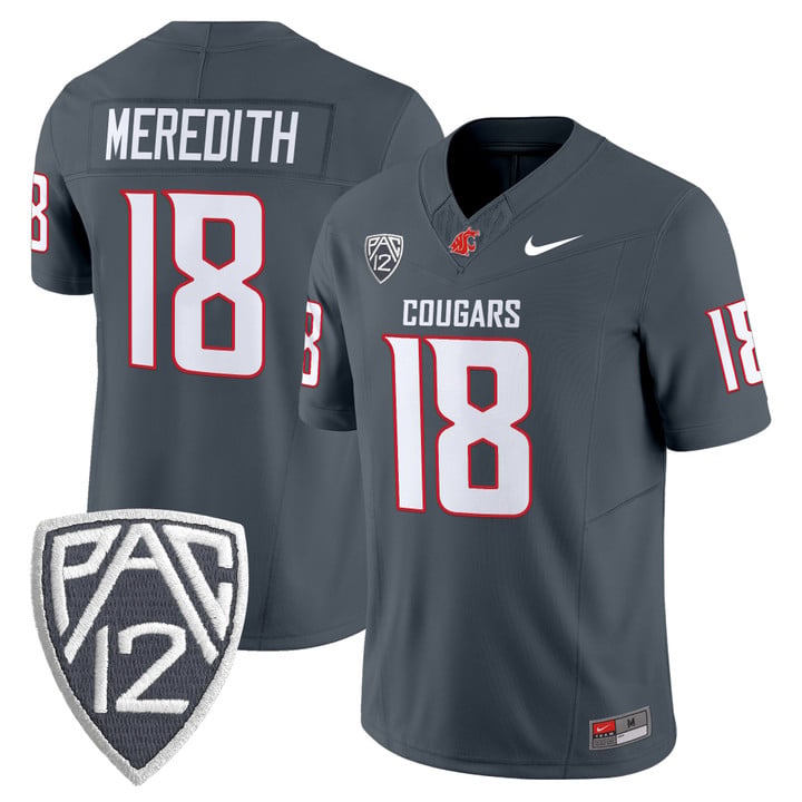Joshua Meredith Jersey #18 Washington State Cougars 2025 V2 Vapor Stitched