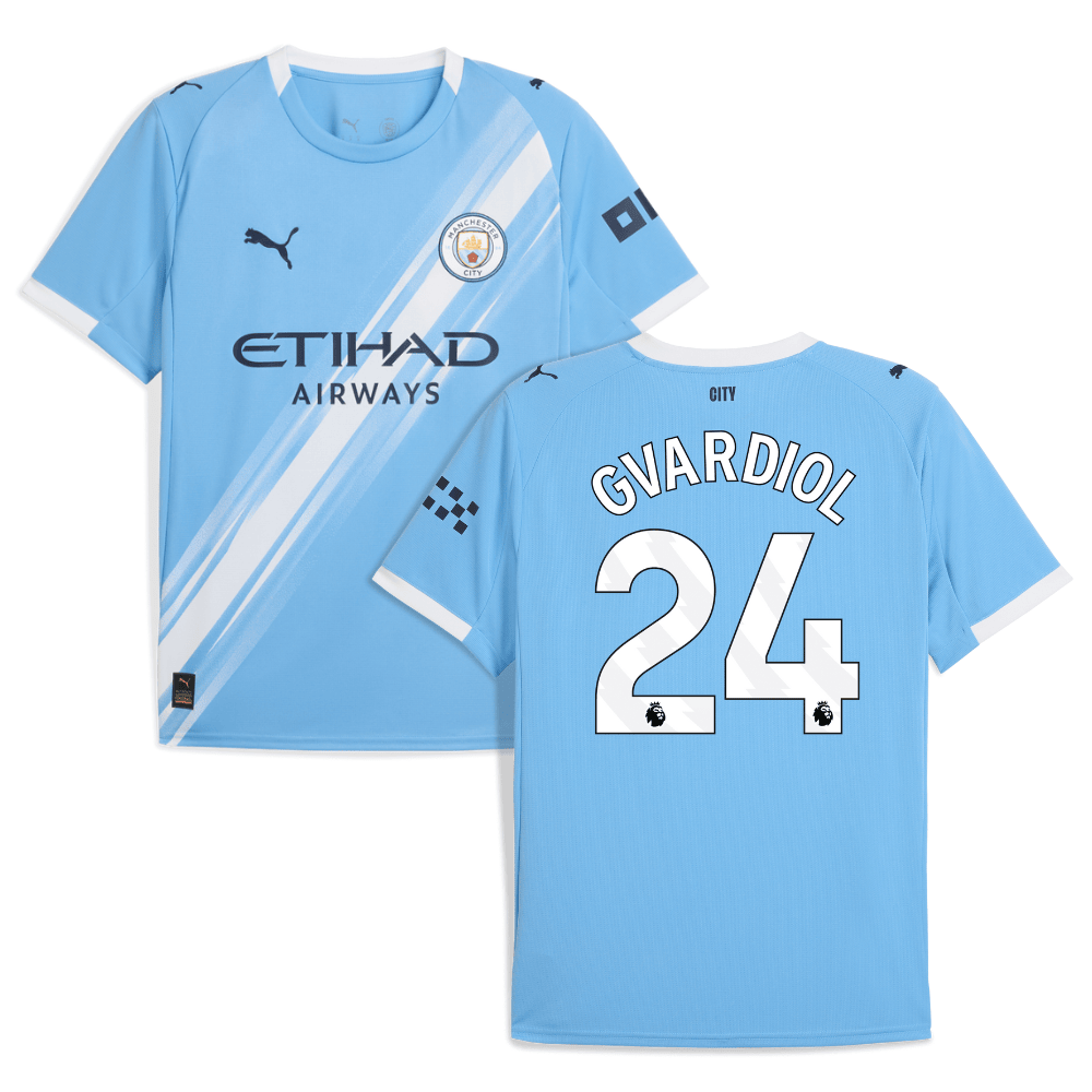 Josko Gvardiol 24 Manchester City 2025-26 Home Men Jersey – Sky Blue
