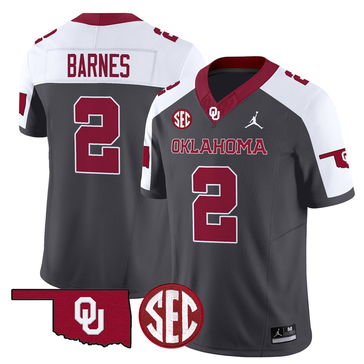 Jovantae Barnes Jersey #2 Oklahoma Sooners 2025 Limited Stitched Special
