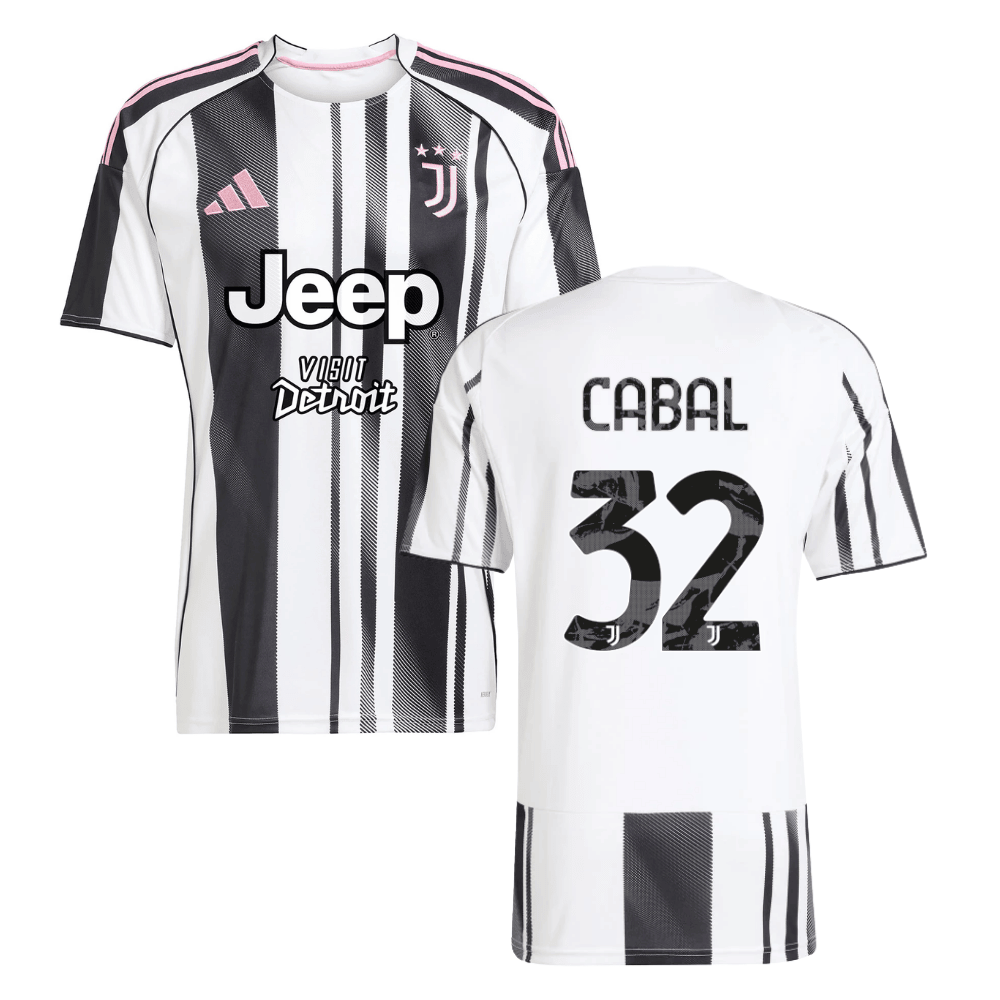 Juan Cabal 32 Juventus 2025-26 Home Men Jersey – White