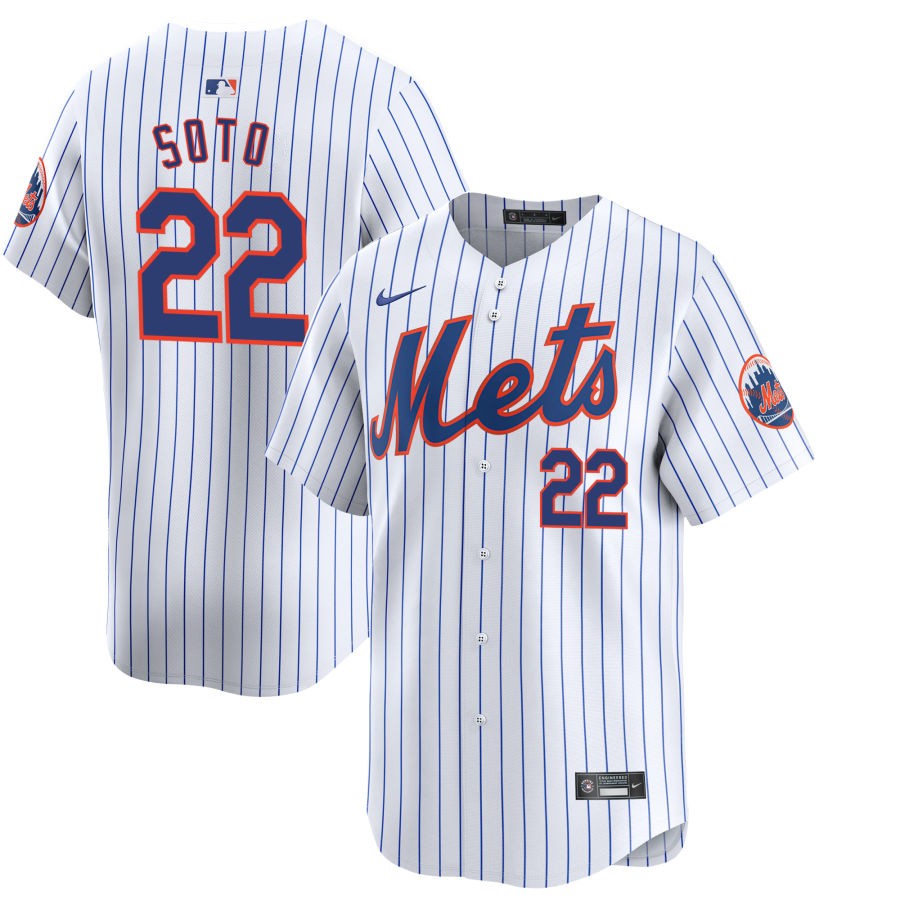 Juan Soto Jersey #22 New York Mets 2025 Baseball Player White