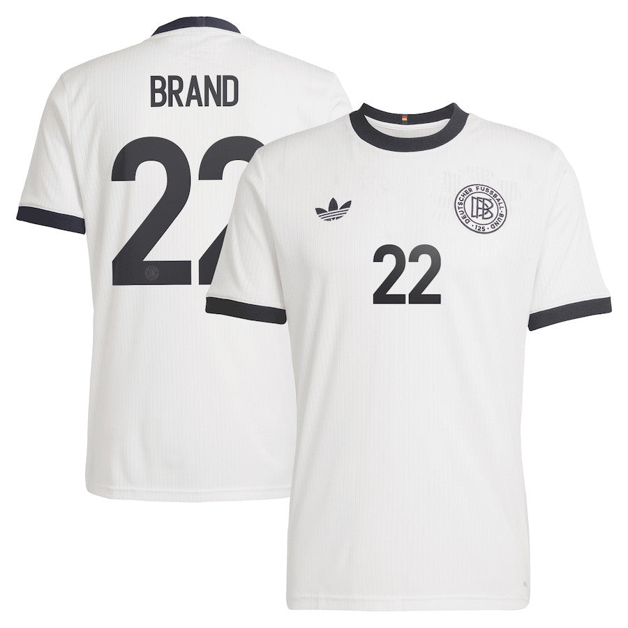 Jule Brand 22 Germany National Team 125th Anniversary Men Jersey – White