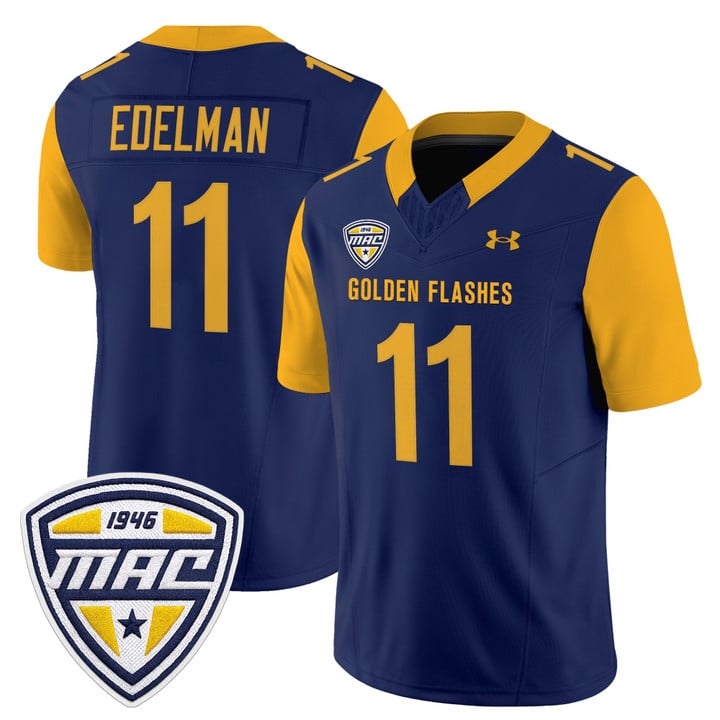 Julian Edelman Jersey #11 Kent State Golden Flashes 2025 Stitched