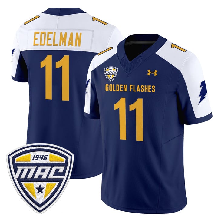 Julian Edelman Jersey #11 Kent State Golden Flashes 2025 Stitched