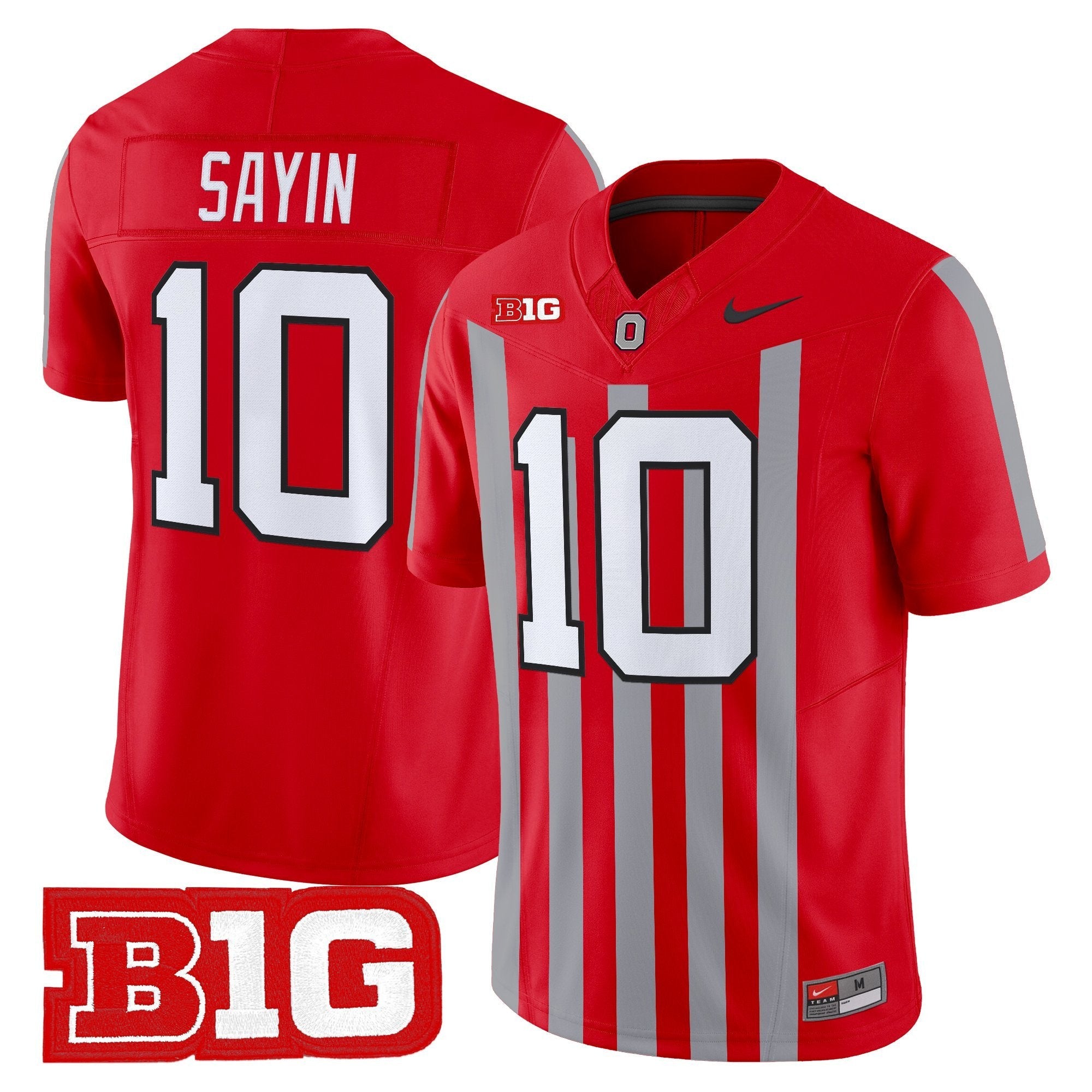 Julian Sayin Jersey #10 Ohio State Buckeyes Throwback Limited Stitched