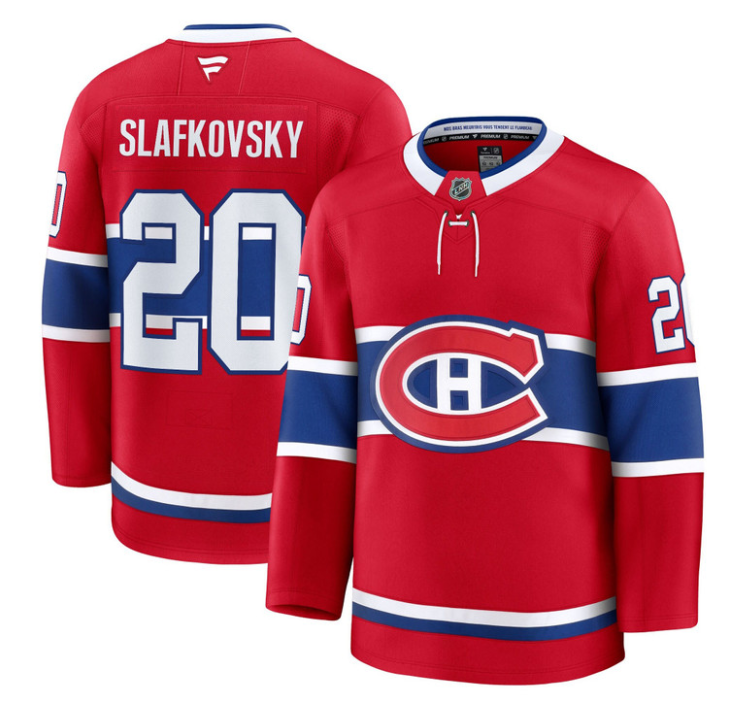 Juraj Slafkovsky Jersey #20 Montreal Canadiens Timeless Premium Stitched 2025 Home