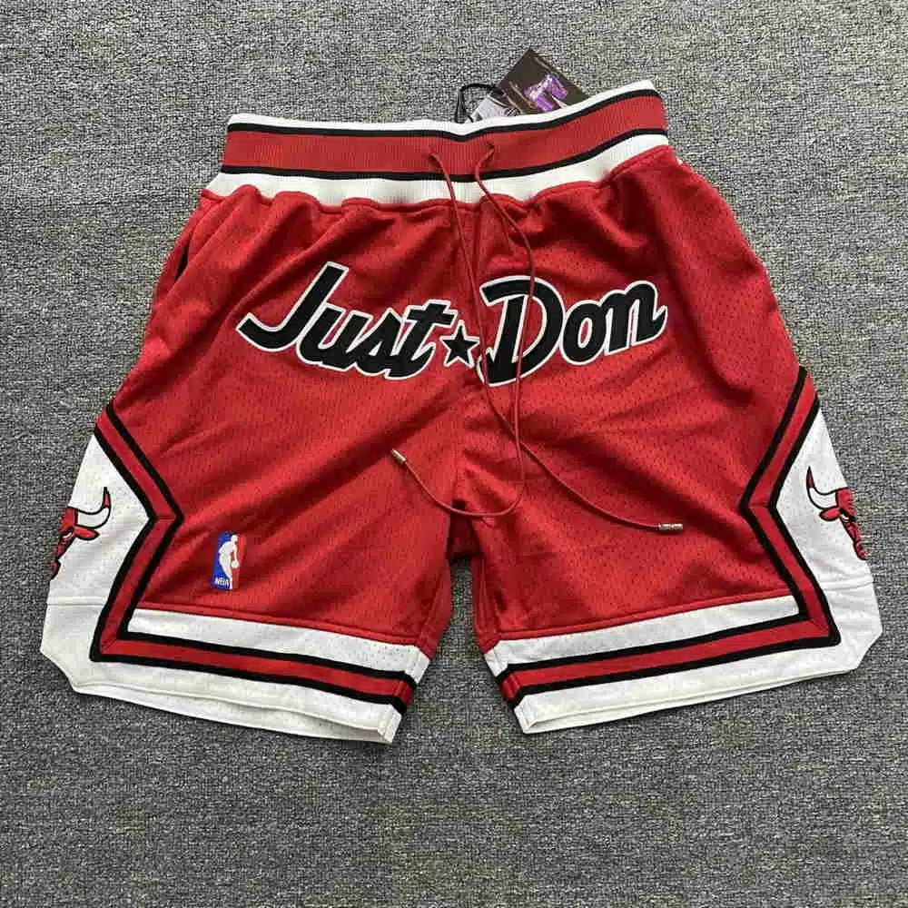 Chicago Bulls Retro Just Don Style 1997-98 Basketball Shorts