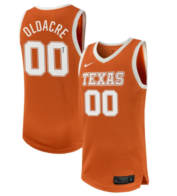 Kyla Oldacre Jersey #0 Texas Longhorns NIL Basketball Texas Orange