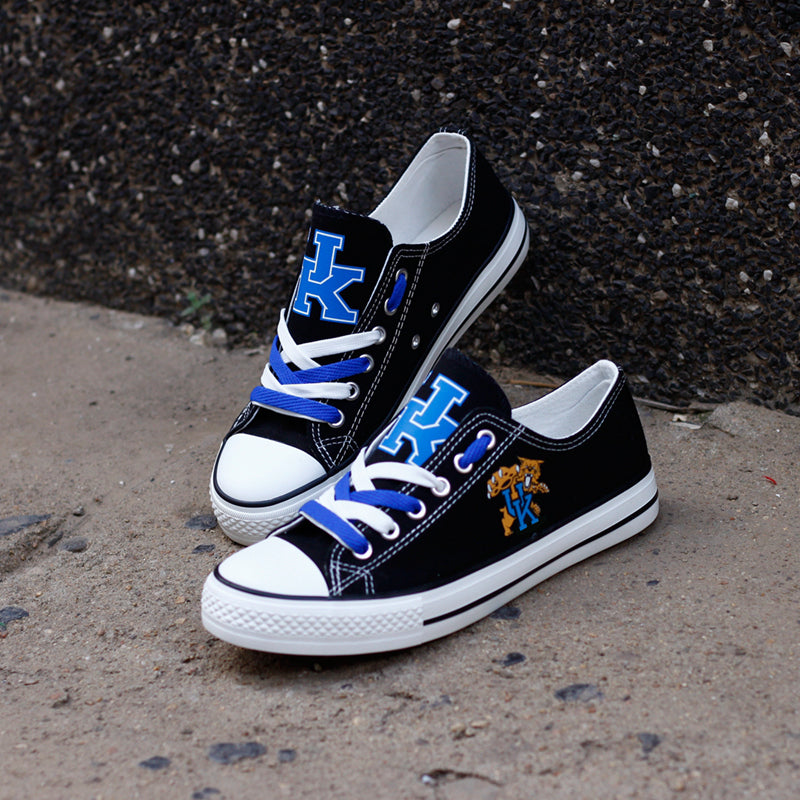 Kentucky Wildcats Limited Print NCAA College Students Low Top Canvas Shoes Sport Sneakers