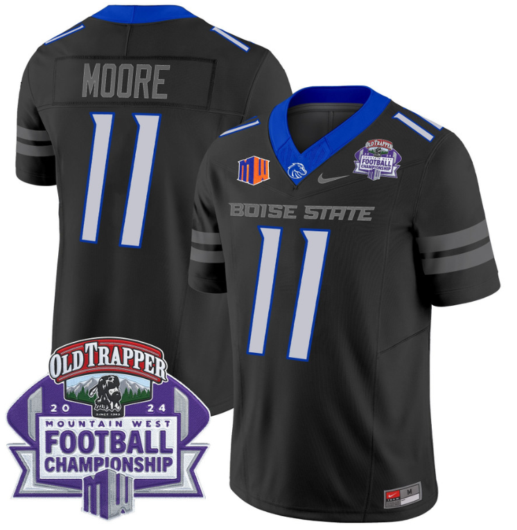 Kellen Moore Jersey #11 Boise State Broncos 2024 Championship Vapor Black
