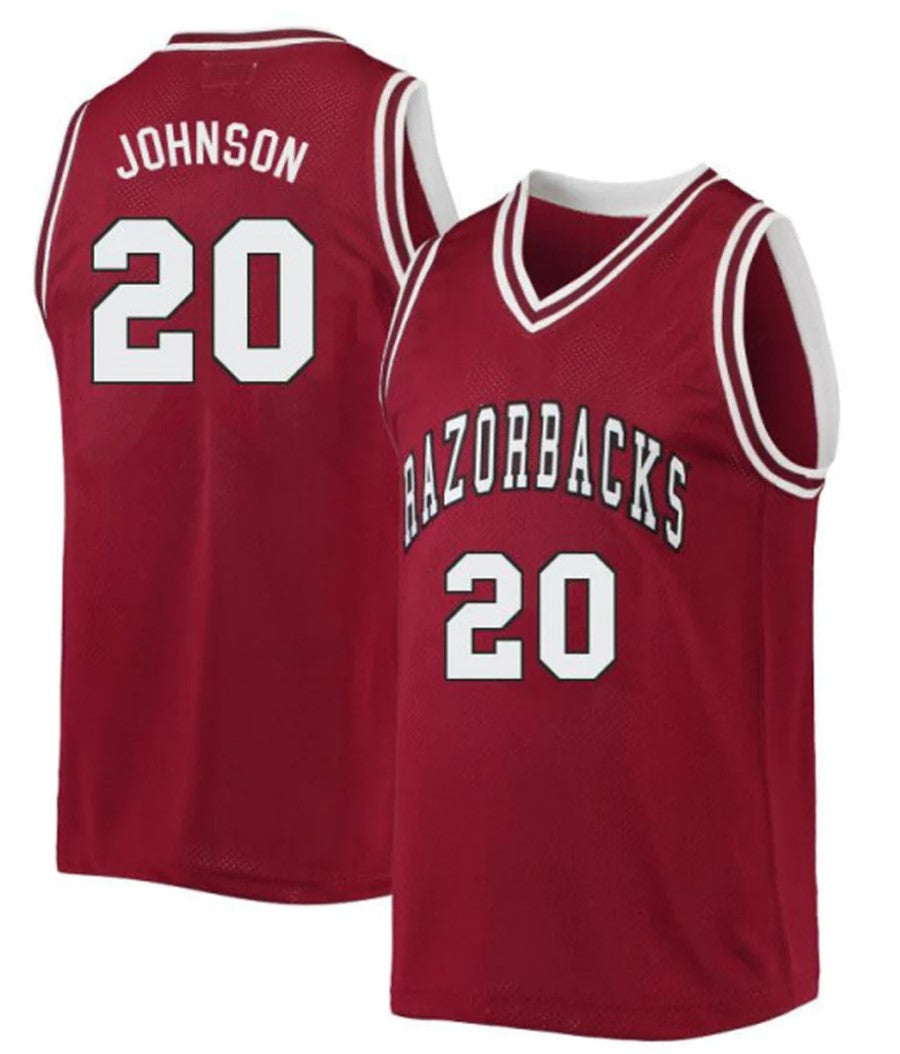 Kamani Johnson Jersey Arkansas Razorbacks College Basketball #20