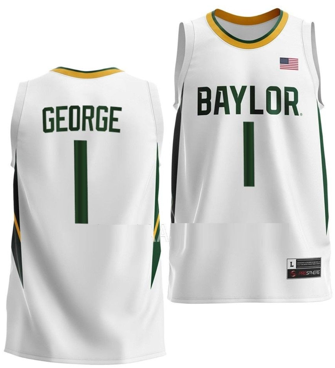 Keyonte George Jersey Baylor Bears College Basketball #1